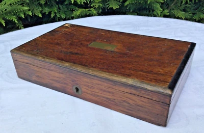 coffret ancien boîte bois palissandre Napoléon III boite a bijoux XIXeme - Photo 1/4