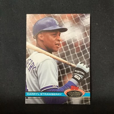 1991 Topps Stadium Club - #301 Darryl Strawberry                          66 - Image 1 of 2