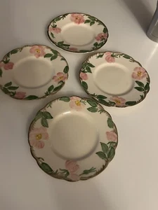 Set Of 4 Franciscan Desert Rose 6" Bread & Butter Plates Made In England - Picture 1 of 7