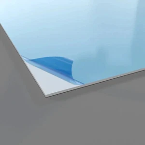 Plaque-Pvc.Fr Revêtement Mural Hygiénique En Pvc Blanc 2mm - Afbeelding 1 van 4