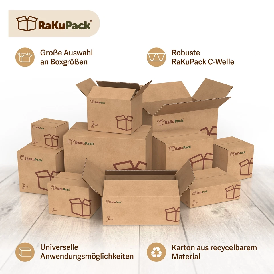 Karton Versandkarton Faltkarton Verpackungskarton Versandschachtel mit Aufdruck - Bild 1 von 1