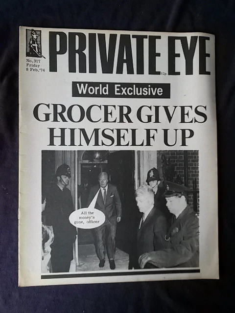 PRIVATE EYE # 317 - HEATH GIVES UP - FEB 8 1974 - Image 1 of 1
