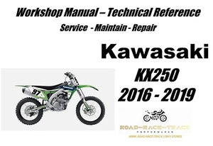 Kawasaki KX250 KX 250 Service Repair Workshop Manual USB 2016- 2019 - Picture 1 of 11