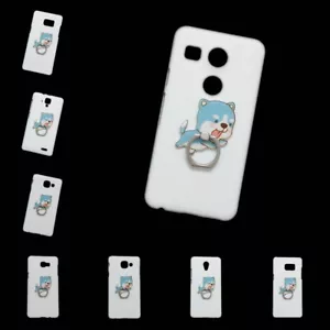 Case For Various Phones 3D Cute Dog Finger Ring Stand Holder Back Hard Cover - Picture 1 of 13