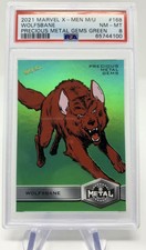 2021 X-Men Metal Universe Wolfsbane PMG Green Precious Metal Gems 10/10 PSA 8