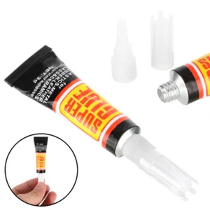 2/10x Super Glue Liquid Tube Cyanoacrylate Glue Adhesive For Plastic Metal Glass - Picture 1 of 16