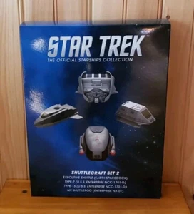 Eaglemoss Star Trek Shuttlecraft Set 2 Exec Shuttle, Type-7, Type-15, NX Pod NIB - Picture 1 of 4