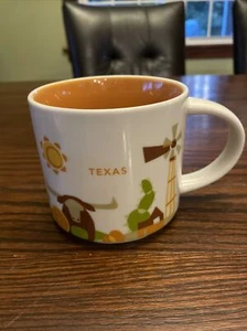 Starbucks Mug Coffee Cup “Texas” You Are Here Series You Are Here 14oz 2017 - Picture 1 of 4