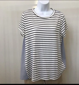 Vernacular Striped Shirt with solid Back- Medium - Picture 1 of 6