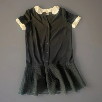 M Missoni Silk Button Down Ruffle Hem Collared Shirt Dress Medium $650 - Image 1 of 4