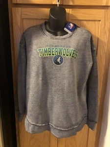 NWT MINNESOTA TIMBERWOLVES NBA LONG SLEEVE SWEATSHIRT GRAY WOMEN’S SIZE SMALL - Picture 1 of 7
