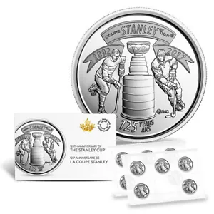 2017 Canada 25 cent Quarter Special Stanley Cup - ONE coin still sealed from set - Picture 1 of 3