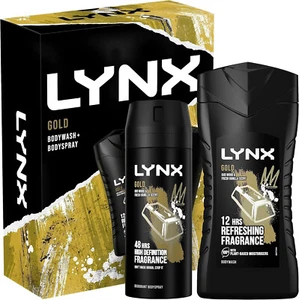 Lynx Gold Duo Gift Set For Him Lynx Gold Body Spray 150ml & Lynx Gold Body Wash - Picture 1 of 2
