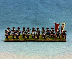 15mm Seven Years War painted Prussian Prussian Garrison Regiment XI PA53 - Picture 1 of 9