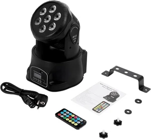 LED Moving Head Light 4-in-1 Disko Kugel DMX Party DJ Bühne Effekt Lampe - Bild 1 von 8