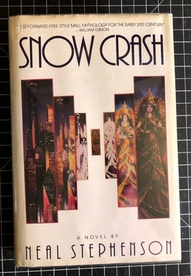 Snow Crash by Neal Stephenson 1992 Hardcover Book Club Edition - Image 1 of 4