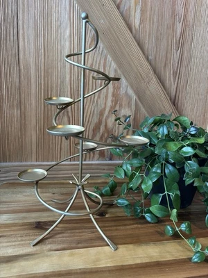 Vintage Partylite Gold Metal 6 Candle Holder Tree - Image 1 of 4