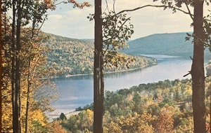 Vintage Postkarte Kinzua Dam Warren Pennsylvania Bradford PA - Bild 1 von 2
