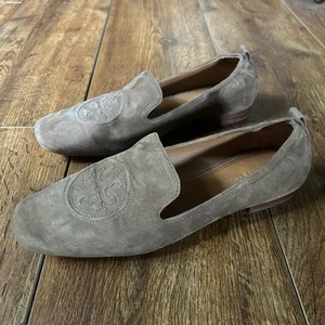 Tory Burch Leigh Wildleder elastischer Absatz River Rock flache Halbschuhe US Damen 9 M - Bild 1 von 11