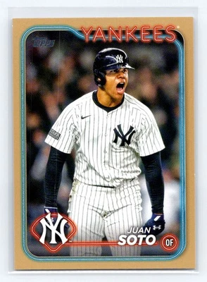 2024 Topps Update #US1 Juan Soto Gold #/2024 New York Yankees - Image 1 of 2