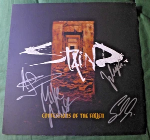 STAIND -AUTOGRAPHED "CONFESSIONS OF THE FALLEN" NEW SEALED LP & SIGNED ART PRINT - Picture 1 of 3