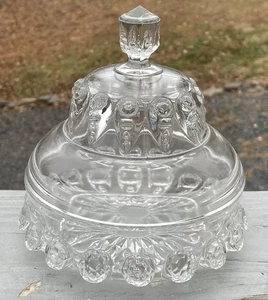 Antique Victorian "Torpedo" EAPG Glass Butter Cloche Dome Lidded Dish c. 1889 - Picture 1 of 11