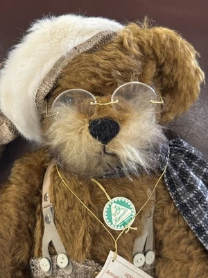 Hermann Coburg 15941-2 Weihnachtsbär 1999 45 cm Mohair schöner Bär - Bild 1 von 4