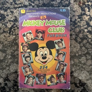 Mickey Mouse Club Fun Book Golden Press Disney 1977 Softcover  - Bild 1 von 13
