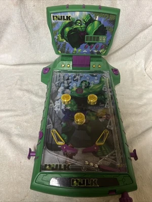 Máquina de Pinball Electrónica Marvel Incredible Hulk Probada Funciona RARO Juego De Colección Foto 1 de 4