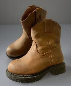 Outbound Trading Co. RYAN- Toddler Boys Leather Boots Size 6M (worn once) - Picture 1 of 19