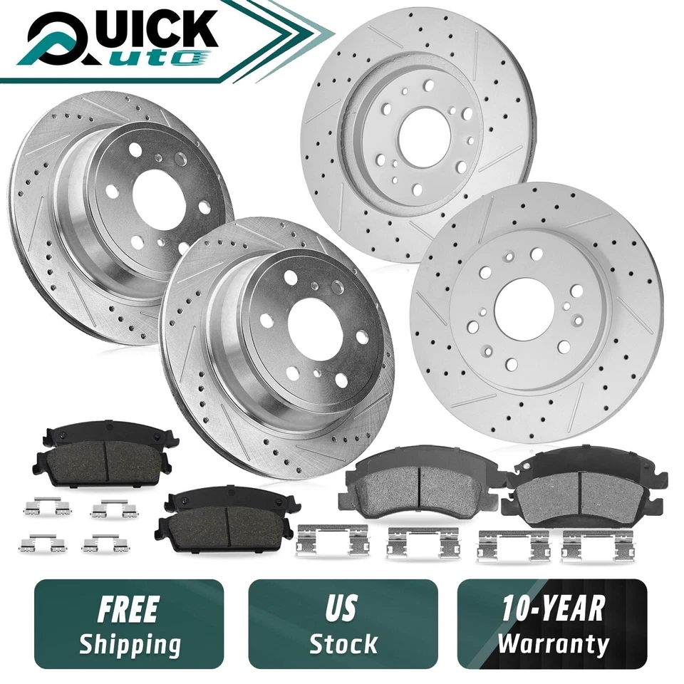 Front & Rear Brake Rotors Pads for Cadillac Escalade ESV Chevy Tahoe - Image 1 of 4