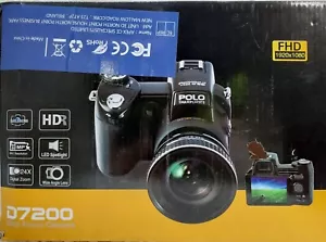 Polo Sharpshots D7200 Digital Camera,33MP, 0.5X Wide Angle Lens, 24x Telephoto - Picture 1 of 13