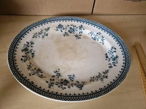Burgess and leigh blue and white victorian Oval platter Florida Pattern 40cm - Picture 1 of 7