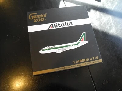Очень РЕДКИЕ Самолеты Gemini AIRBUS A319 ALITALIA, Сняты с производства, 1:200, Оригинальные Версии 2010 - Изображение 1 из 2