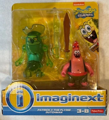 Imaginext Bob Esponja Bob Esponja Pantalones Cuadrados Patrick Star & The Flying Dutchman 2p Foto 1 de 4