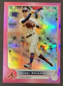 2022 Topps Rifrattore rosa cromato Dansby Swanson #46 - Foto 1 di 2