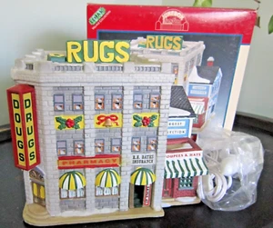 Lemax Jukebox Junction Christmas Village Drugs Apothecary Pharmacy Building Box - Picture 1 of 12