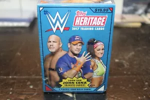 2017 Topps Heritage WWE Blaster Box SIGILLATO 7 confezioni 1 SCHEDA RELIQUIA per scatola! - Foto 1 di 1