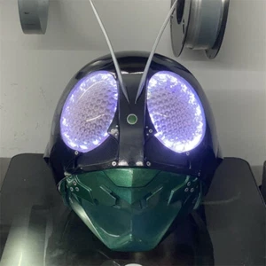 Masked Rider 1 Kamen Rider New No.1 3D Print Helmet Cosplay Mask LED Light 1/1 - Picture 1 of 11