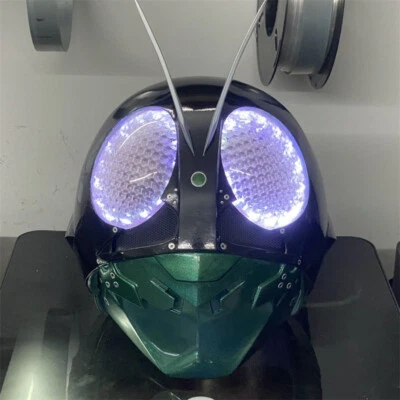 Masked Rider 1 Kamen Rider New No.1 3D Print Helmet Cosplay Mask LED Light 1/1 - Image 1 of 4