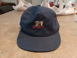 Gorra de béisbol San Diego vintage azul Snapback talla única recuerdo  - Imagen 1 de 7