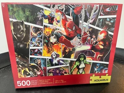Spiderman Puzzle Marvel Universe Jigsaw Iron Man Spider-Man 500 Piece Brand New - Image 1 of 4