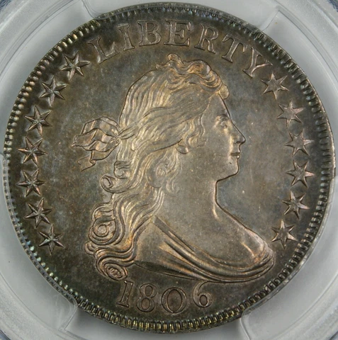 1806 Draped Bust Half Dollar Coin PCGS MS-64 GEM O-123 finest known INCREDIBLE Cover