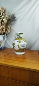 Pichet à Pharmacie "Elixir de Longue Vie" en Faïence à Visage Anthropomorphe - Foto 1 di 10
