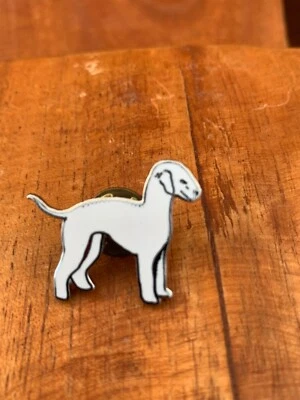 Bedlington terrier vintage lapel pin  collectible enamel pin from the 1980s - Image 1 of 4