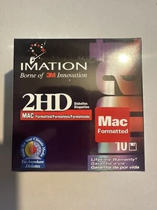 Lot de 10 disquettes formatées Imation 2HD Mac 1,4 Mo - Photo 1/2