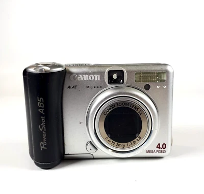 Цифровая камера Canon PowerShot A85 ~ 4,0 Мп компактная серебристая - НА ЗАПЧАСТИ ИЛИ РЕМОНТ - Изображение 1 из 4