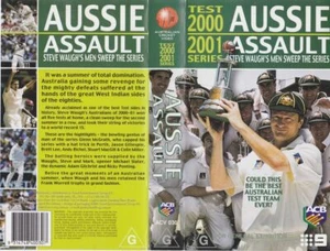 AUSSIE ASSAULT AUSTRALIA WEST INDIES TEST CRICKET 2000 2001 SERIES VIDEO Nt DVD - Bild 1 von 1