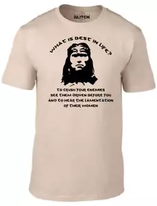 Cosa è meglio nella vita da uomo? T-shirt - CONAN FILM CULT DVD STREGONERIA DIVERTENTE - Foto 1 di 3