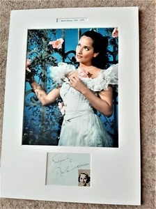 MERLE OBERON- ORIGINAL AUTOGRAPH - Picture 1 of 2